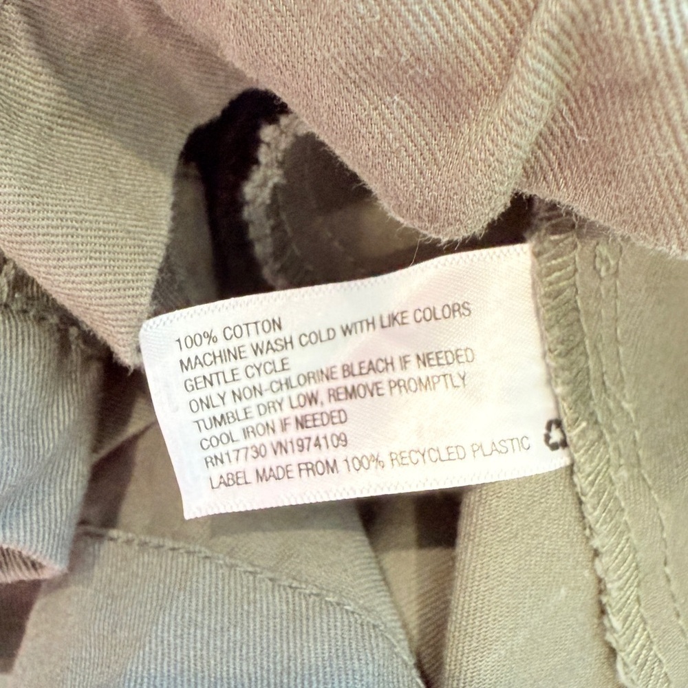 Wild fable Green Cinched Waist Jean Zip Up Romper (S) - Picture 7 of 7